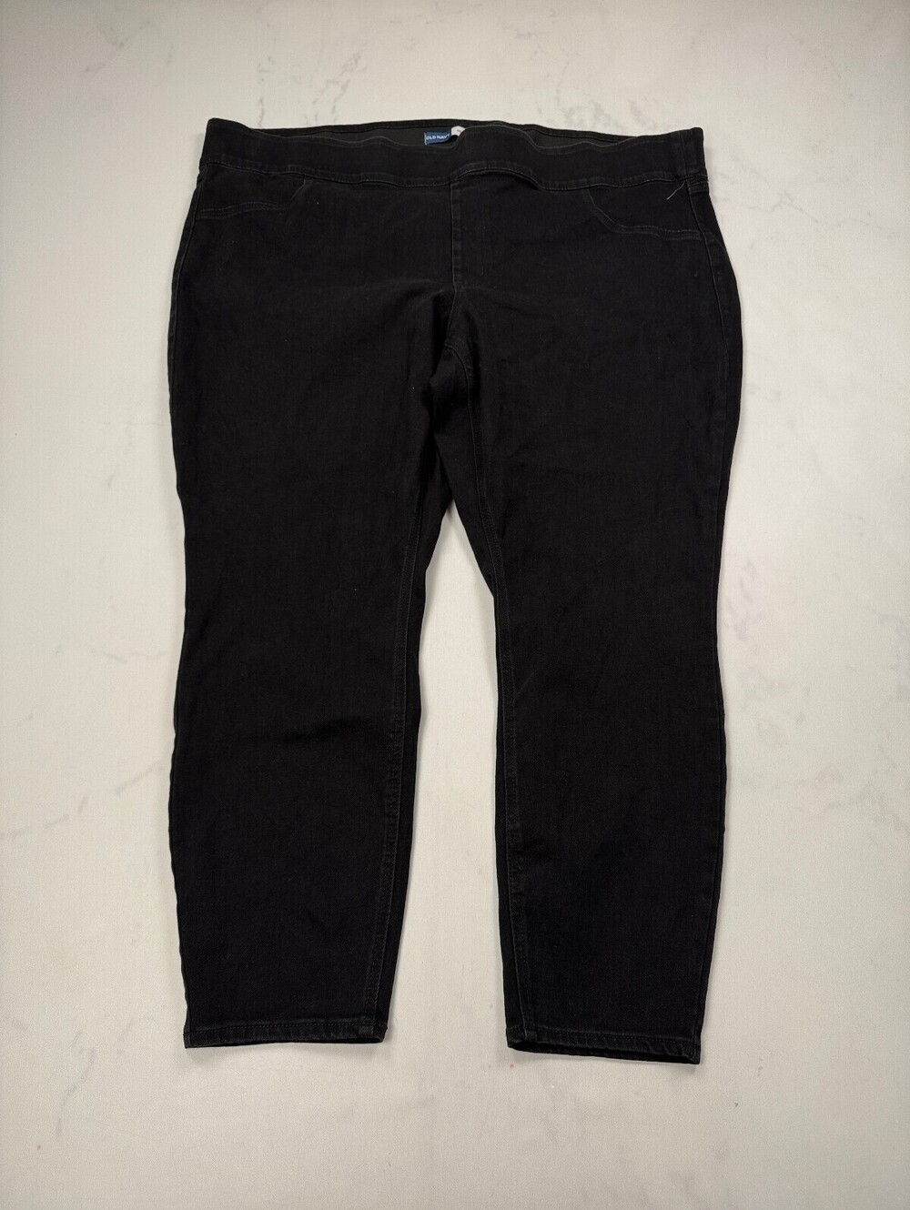 Old Navy Jeggings Black 2000s Adjustable Waist - Womens 28 Plus